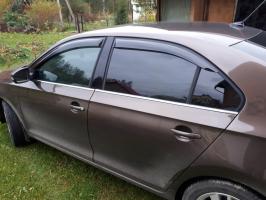 Дефлекторы окон (ветровики) Mazda 3 (Мазда 3) 2009-2012 седан клеятся на скотче ANV